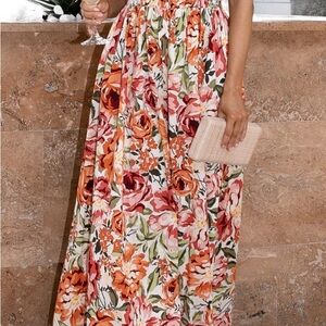 Petal & Pup MADEIRA DRESS - ORANGE FLORAL